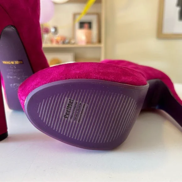 PeepToe Miss Combat Boots - Picture 5 of 9